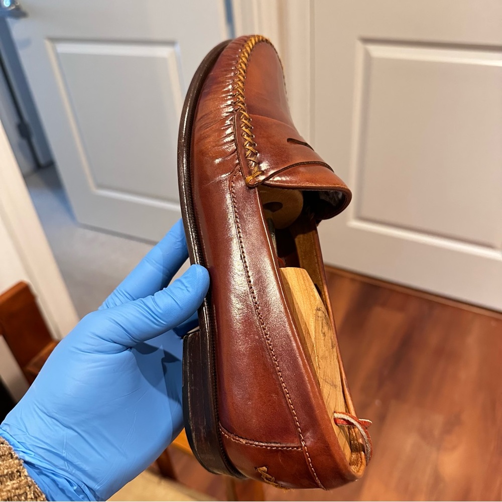Nordstrom Men's Brown Leather Penny Loafers - Picture 12 of 14